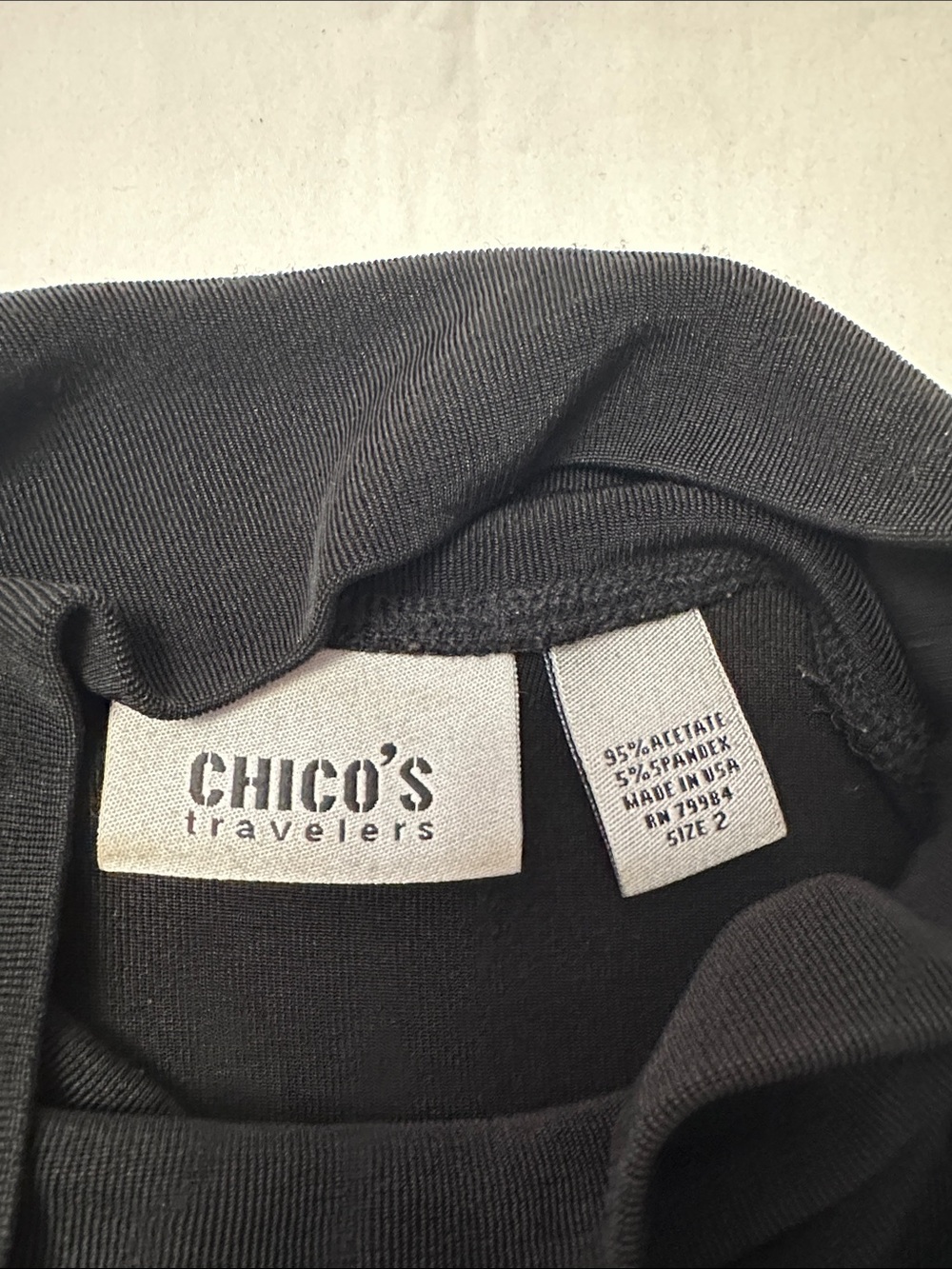 Chico’s Travelers Turtleneck Basic Sleeveless Top - Picture 5 of 5